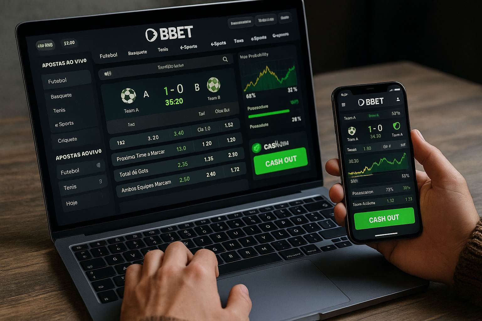 Apostas esportivas no cassino online BBBET
